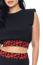 Black Shoulder Pad And Leopard Detailed Biker Women's Shorts