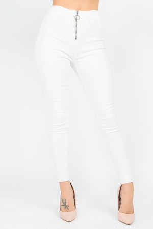 White High Waist Denim Jeans