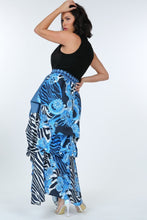 Blue In Black Tacked Maxi Skirt