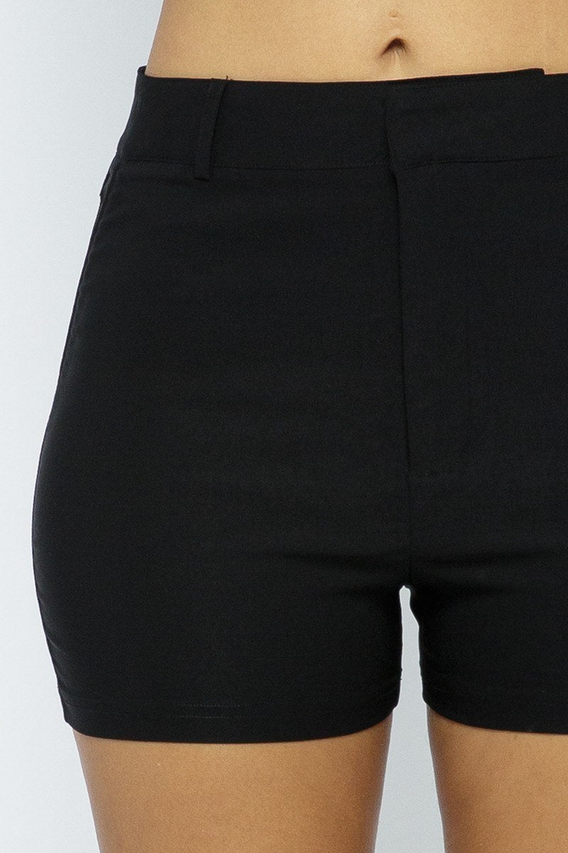 Black Basic Women's Shorts