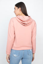 Mauve Self-tie Drawstrings Knit Women's Sweater
