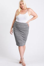 Grey Glen Plaid Plus Size Skirt