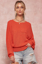 Red Solid Knit Sweater