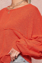 Red Solid Knit Sweater