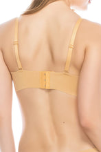 Pale Gold Removable Strap Cross Front Women's Bra