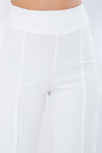 White Women's Perfect Fit Flared Design Solid Pants
