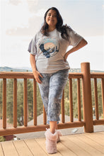Navy Plus Tie-dye High-waisted Women's Sweatpants